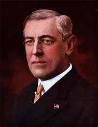 The 28th US President - Woodrow Wilson