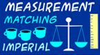 measurements (imperial) matching game - cups, quarts, meters, inches, yards, feet, ounces, 