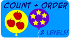 count and order - balloon pop early math game