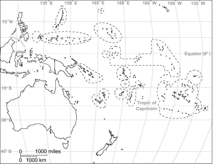 map of africa blank. Blank Map of Oceania