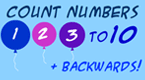 count to 10 - order numbers. Early Math Game
