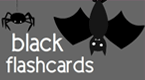 black flashcards