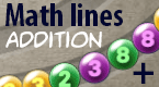 math lines - addition arcade math game