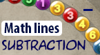 math lines - subtraction arcade game