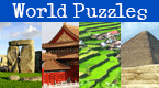 jigsaw puzzles - 50 world landmarks - 3 difficulty levels