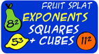 Exponents - Squares and Cubes - Fruit Splat Math Game