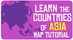  Asia  Tutorial - Learn the countries of Asia