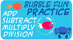 bubble fun math - practice