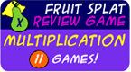 multiplication review game - fruit splat