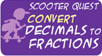 Convert decimals to fractions