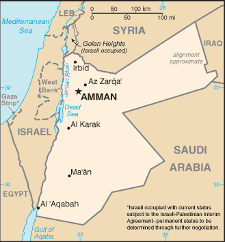 country north of jordan