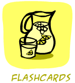 yellow flashcards